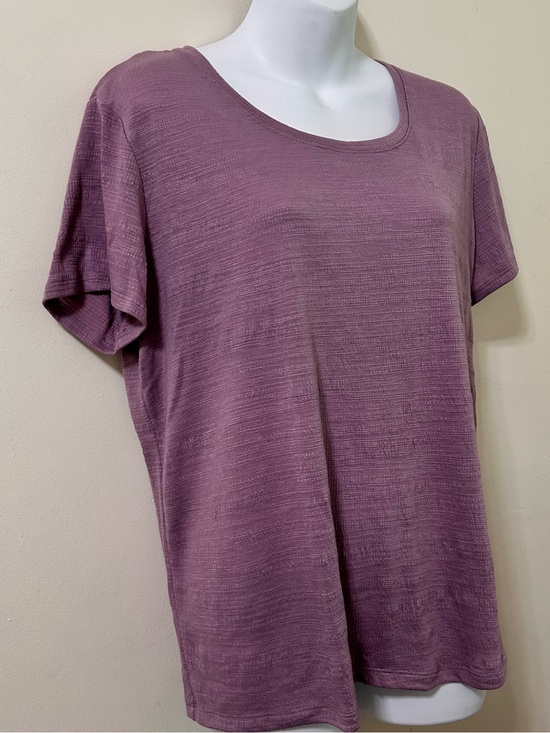 Simply Vera Vera Wang Tops - Simply Vera Vera Wang Short Sleeve Scoop Neck Top - Mauve size L